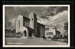 Thalwil, Partie an der Friedhofkapelle