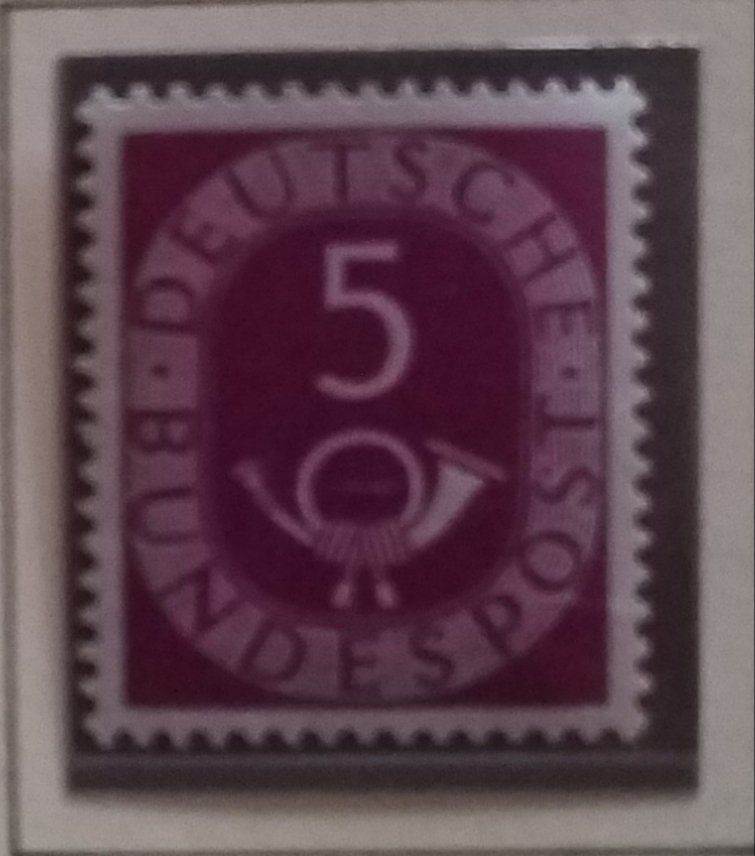 Tutti i francobolli: BRD, Nr. 125, Posthorn postfrisch Kt. 18.- – Usato da Baden venduto da Eggi