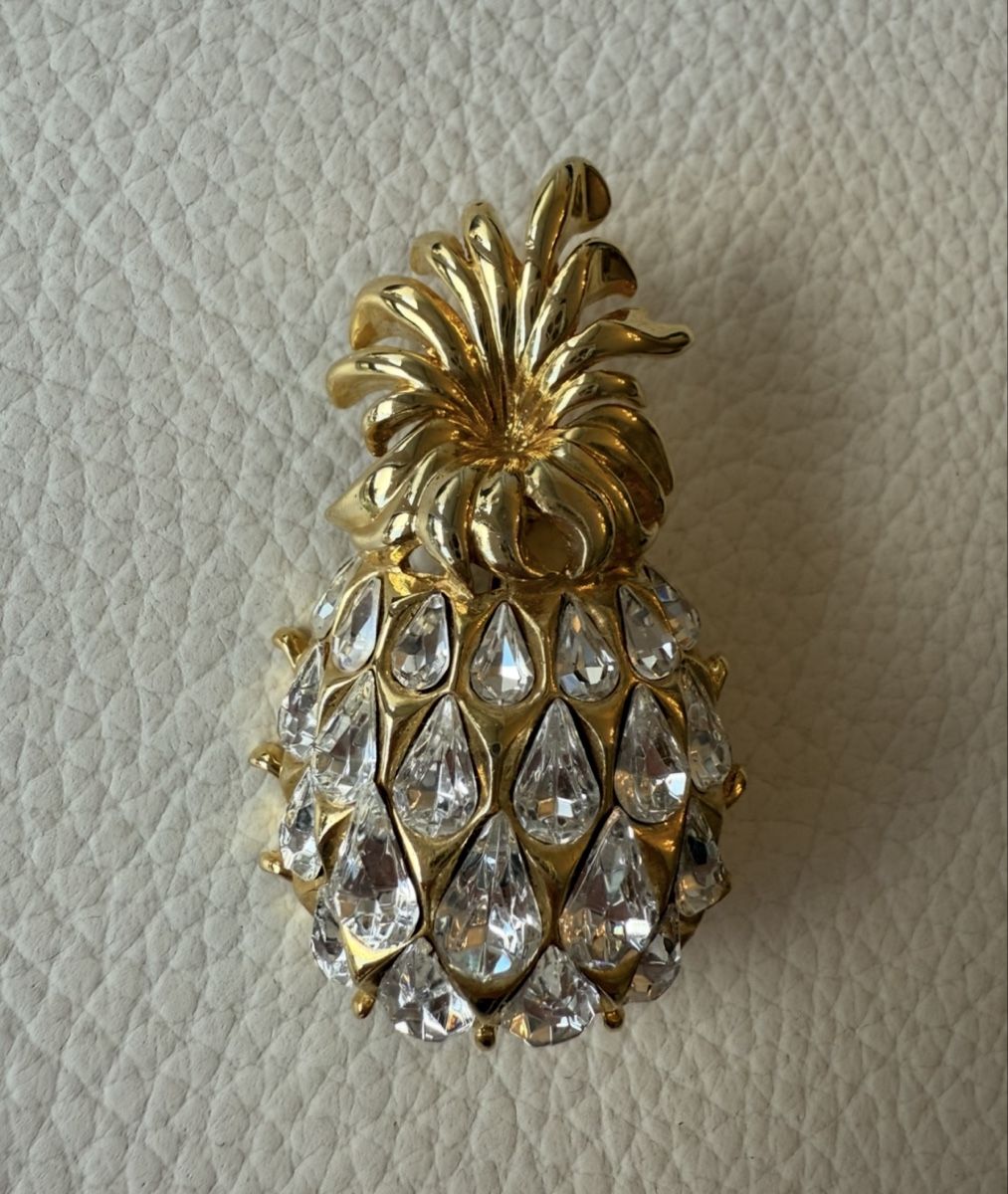 Spille & Fermagli: Broche vintage ananas dorée comme neuve! – Nuovo (secondo la descrizione) da Cointrin venduto da sacha1981 1