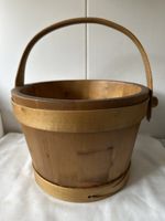 Holzeimer, Vintage Eimer mit Henkel, guter Zustand!