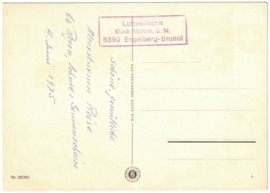 Cartoline postali: Engelberg - 3 Bild AK Brunni – Usato da Binningen venduto da Mountainrider 1