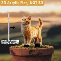 2-D GARTENDEKO *ROTES KÄTZLI* NEU