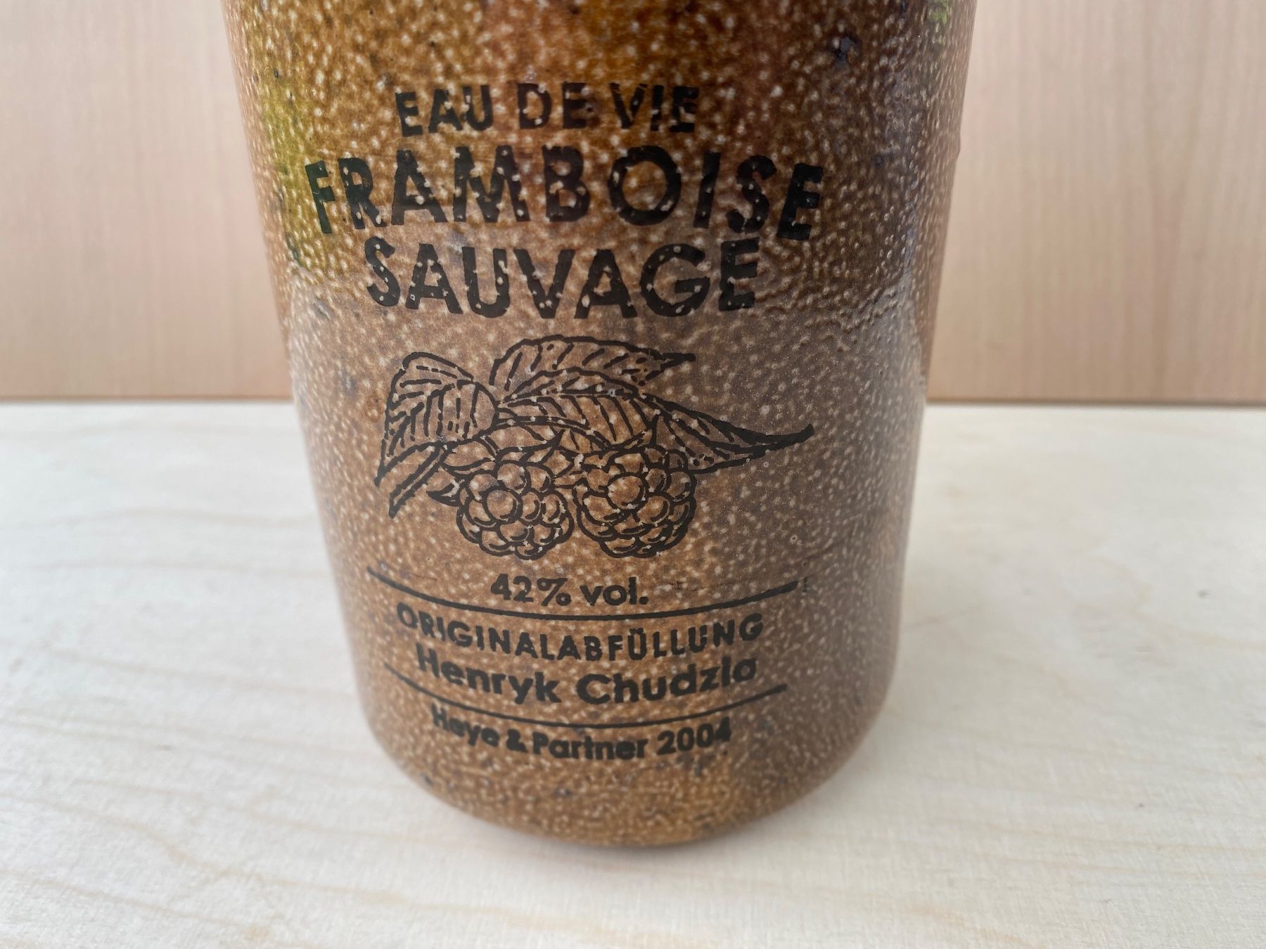 Altro: schöne alte Himbeerschnaps-Flasche aus Ton – Usato da Feldbach venduto da Olive1 6
