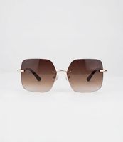 Glas Sonnenbrille Billie Surreader rosé quadratisch braun