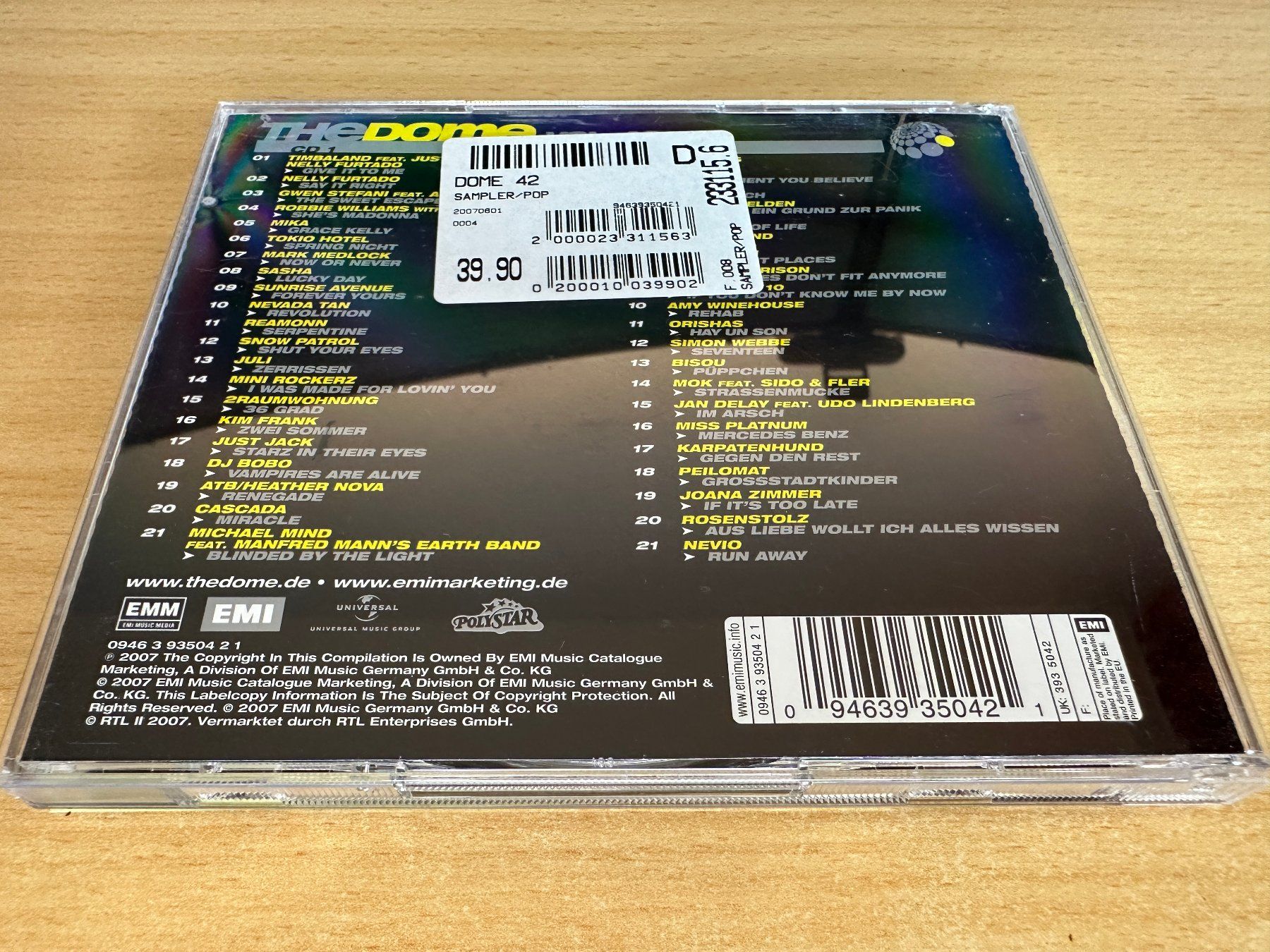CD: Various – The Dome Vol. 42 - 2 CD – Usato da Rikon im Tösstal venduto da Alpenmutz 1