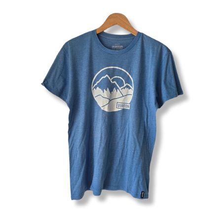 T-shirt Burton bleu taille M montagne logo