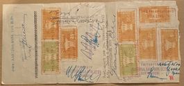 Kantonalbank von Bern Wechsel 1955/56 mit Fiskalmarken