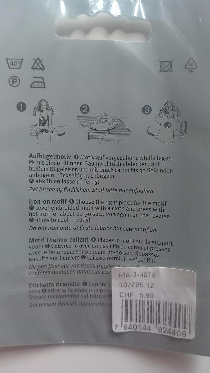 Patches: Delfin Aufbügelmotiv – Neu und originalverpackt aus Salez von Robe12 2