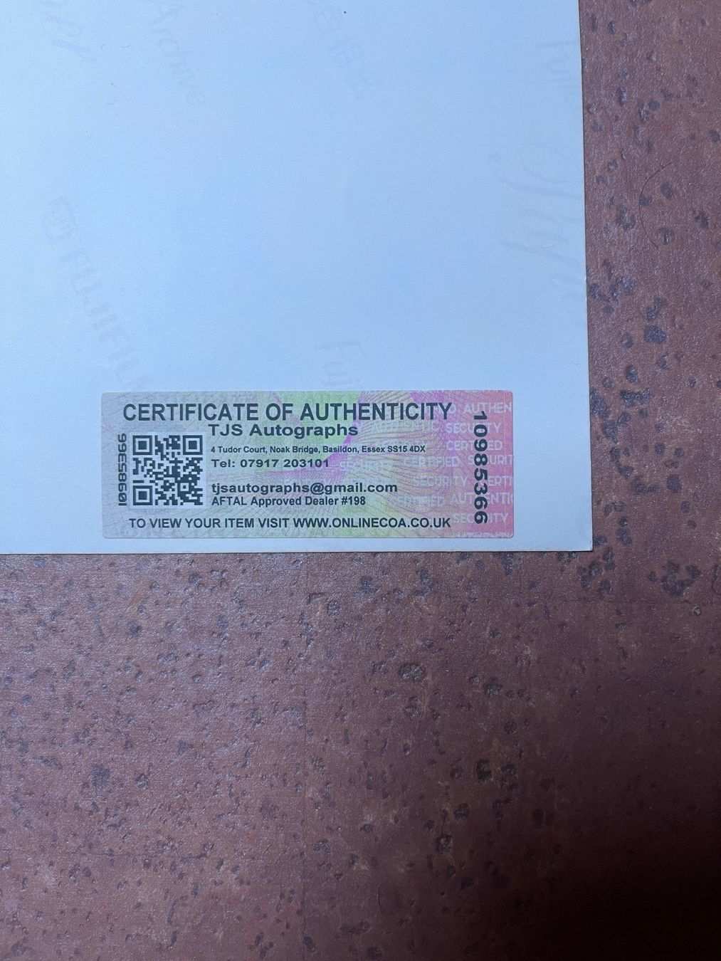 Autogramme: Originalautgramme Schumacher+Ferrari mit COA – Gebraucht aus rafz von Ttt0071 2