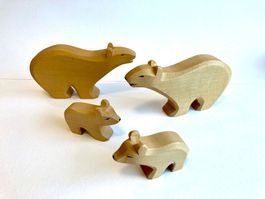 Ostheimer Holztiere Montessori Waldorf Eisbären