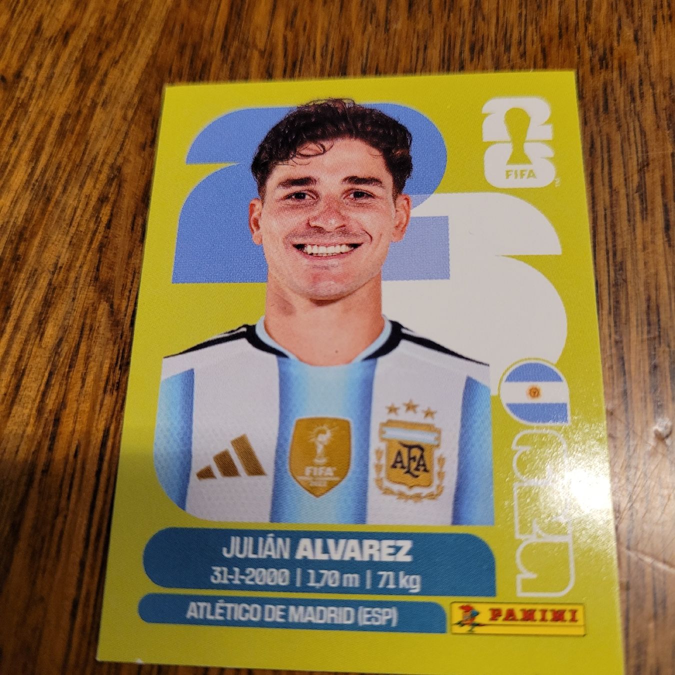 Panini Cartes à collectionner: PANINI 26 ALVAREZ JULIAN – Neuf (Voir description) à Winterthur par Flomal