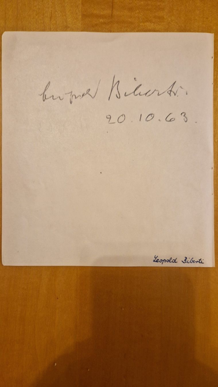 Autografi: Leopold Biberti / Friedrich Kutschera, Original Autogramme – Usato da Salmsach venduto da aacs65