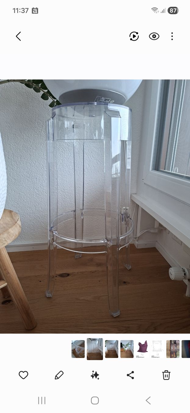 Kartell Sgabelli: Kartell Charles Ghost, Tabouret, H. 75 – Usato da Evilard venduto da emi_r6cd 2