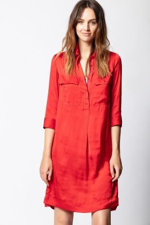 Zadig & Voltaire Vestiti: Robe Roa Satin Zadig&Voltaire Rouge – Nuovo (secondo la descrizione) da Crans Montana venduto da ser_mps8
