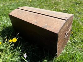 Antike Holztruhe Schatztruhe Vintage Shabby Chic Truhe