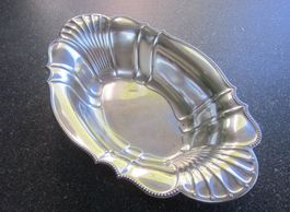 Versilberte ovale Vintage Schale Arthur Krupp Berndorf