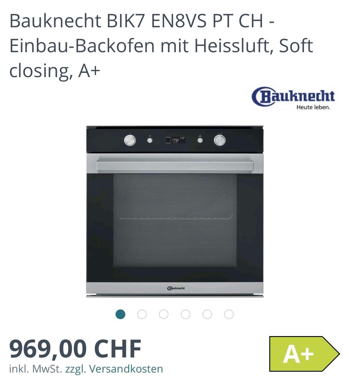 Bauknecht Fours: Backofen Bauknecht – D'occasion à Kölliken par and.le
