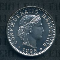 CHF___0.20 1998 stgl * nigelnagelneu! 20 Rappen