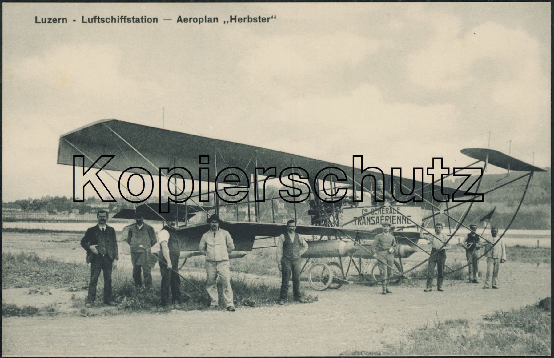 Cartoline postali: LUS Luzern - Flugzeug - Herbster – Usato da Schindellegi venduto da leecollect