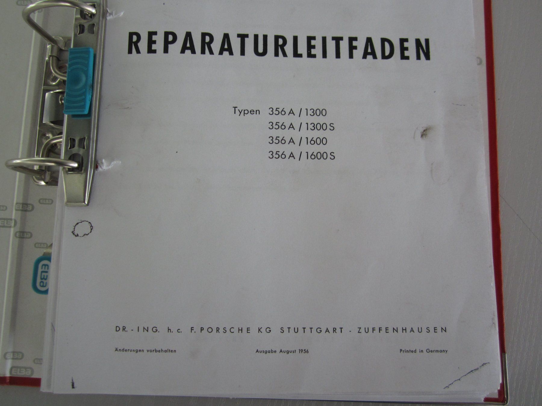 Porsche Tutti pezzi di ricambio auto: Porsche 356 Reparaturleitfaden – Usato da Dietikon venduto da exclusive-cars-ag 1