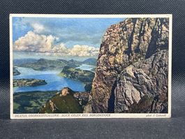 Pilatus, Oberhauptgallerie. Blick gegen Rigi, Bürgenstock