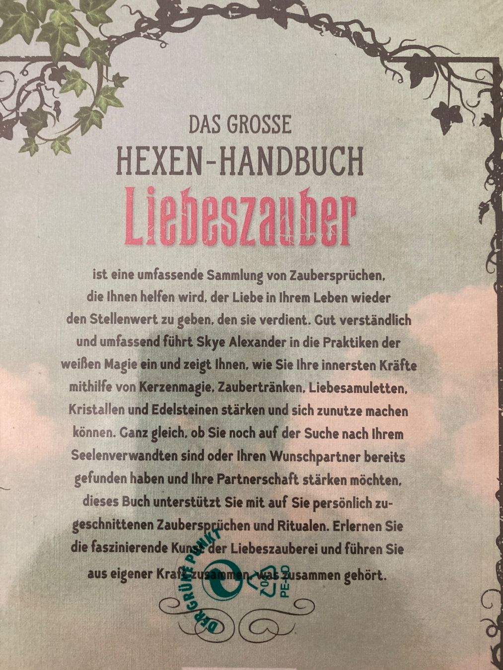 Livres: NEU /eingeschweisst LIEBESZAUBER Buch – Neuf avec emballage d'origine à Urtenen-Schönbühl par magentamoon 1