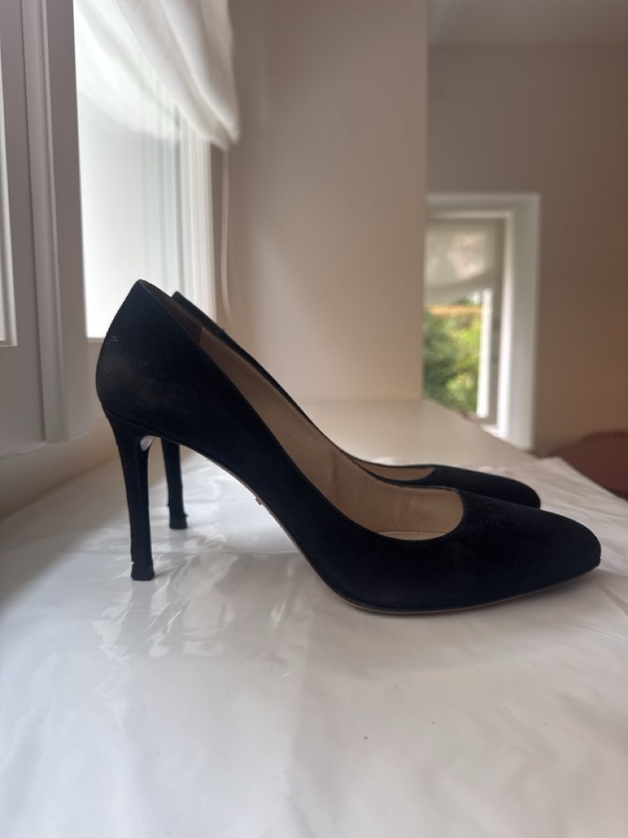 Prada Damenschuhe: Prada Suede Pumps Black Size 37.5 – Gebraucht aus Zürich von agnes_to 3