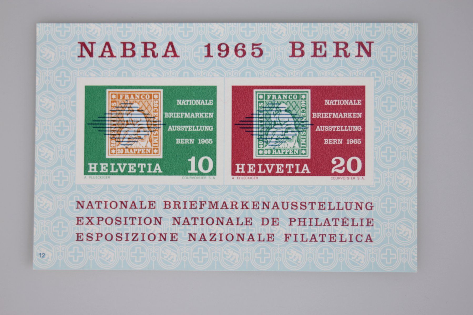 Tutti i francobolli: Schweizer Blockausgabe NABRA Bern 1965 #39 – Usato da Basel venduto da IRMAundFRED
