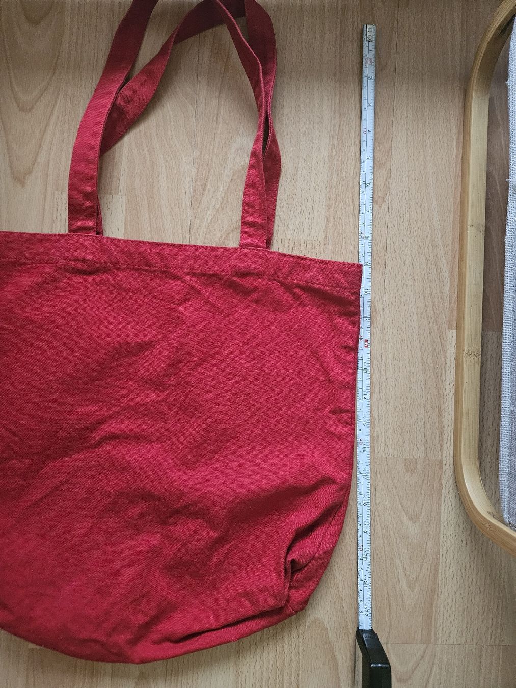 Taschen für Damen: Rote Stofftasche mit Blumenmuster – Gebraucht aus Zürich von Kris8050 3
