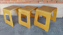3x IKEA 1990s Design Lisa Norinder Stool, Benjamin Hocker