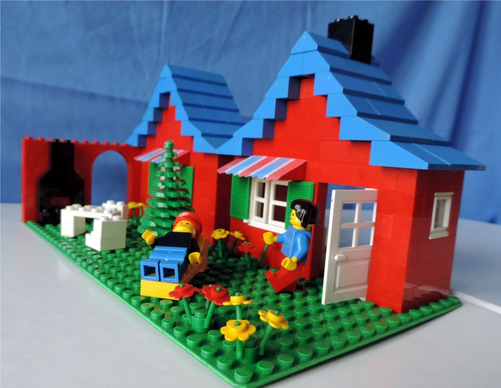 Lego Jouets: Häuschen mit Garten, Set 376 (1978)  mit OBA – D'occasion à Burgdorf par ursla50 1