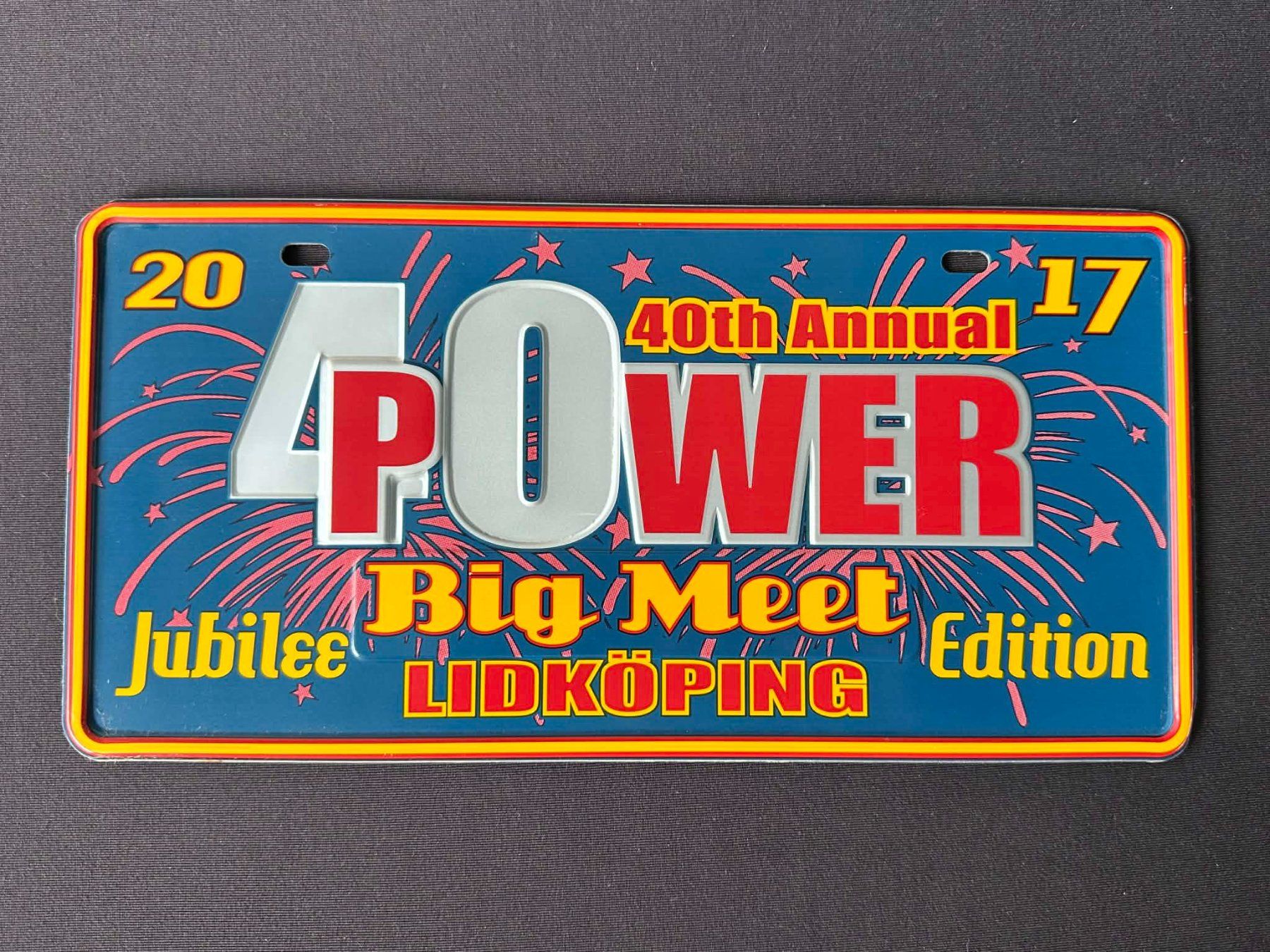 Insegne: Blechschild 40th Power Big Meet 2017 – Usato da Ried-Brig venduto da V8_Andy