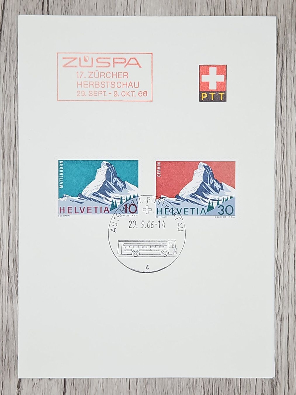 Tutti i francobolli: CL21 PTT Suisse 1966 – Usato da Cousset venduto da Patrick_Collections