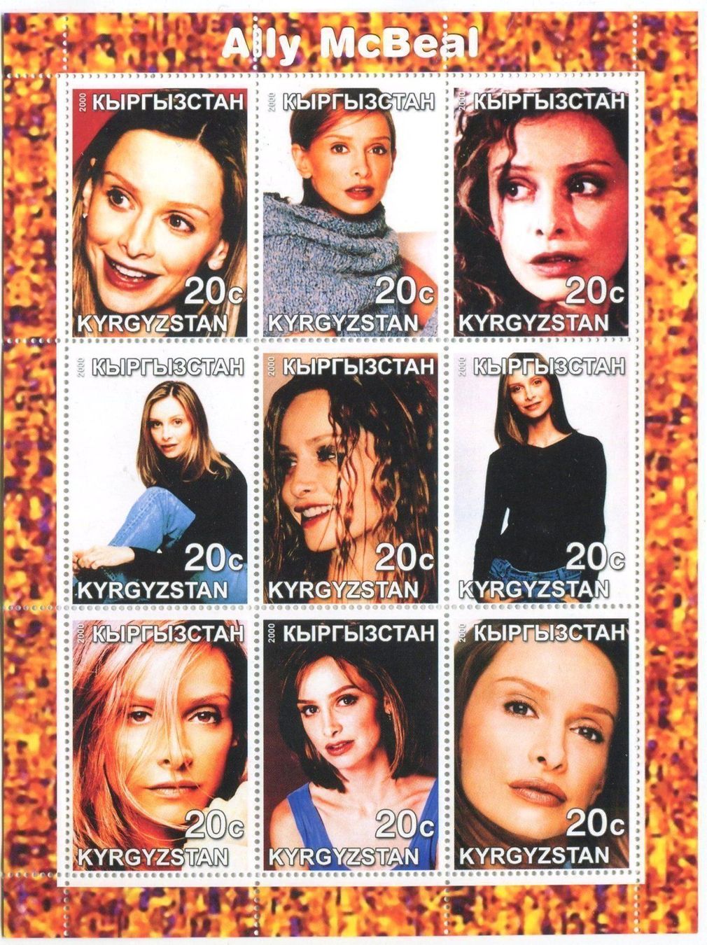 Tutti i francobolli: Block "Ally McBeal". Kirgisistan. – Nuovo e nell'imballaggio originale da Basel venduto da Butsch5