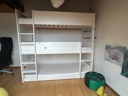 Dreier Hochbett zu verschenken