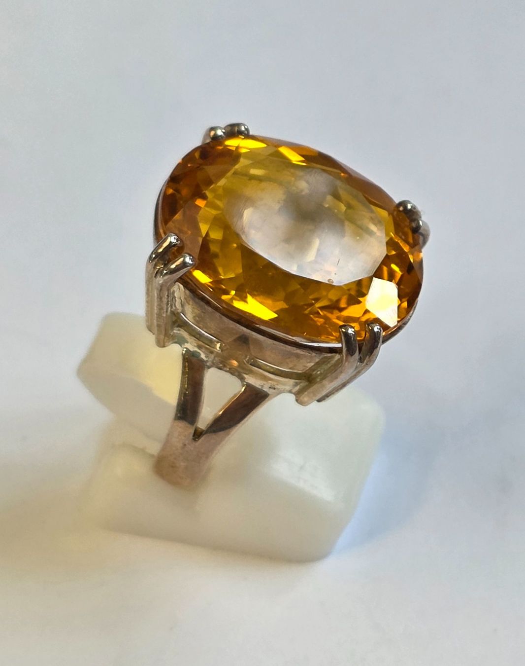 Ringe: Ring mit grossem gelbem Citrin Silber 925 – Neu (gemäss Beschreibung) aus Zürich von ben_mn5h 2
