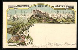 Litho Rigi-Kulm, Schreiber's Rigi-Kulm H
