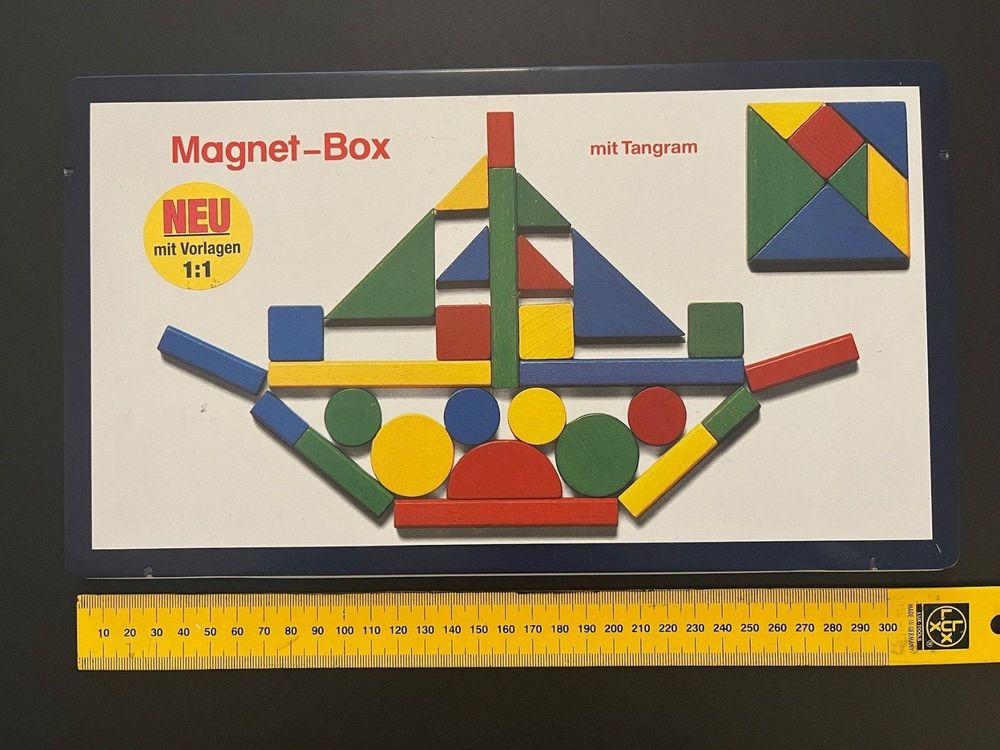 Tangram Holzspiel 30 Teile - Montessori Lernspielzeug Mit 90 Vorlagen Ab 4 Jahren