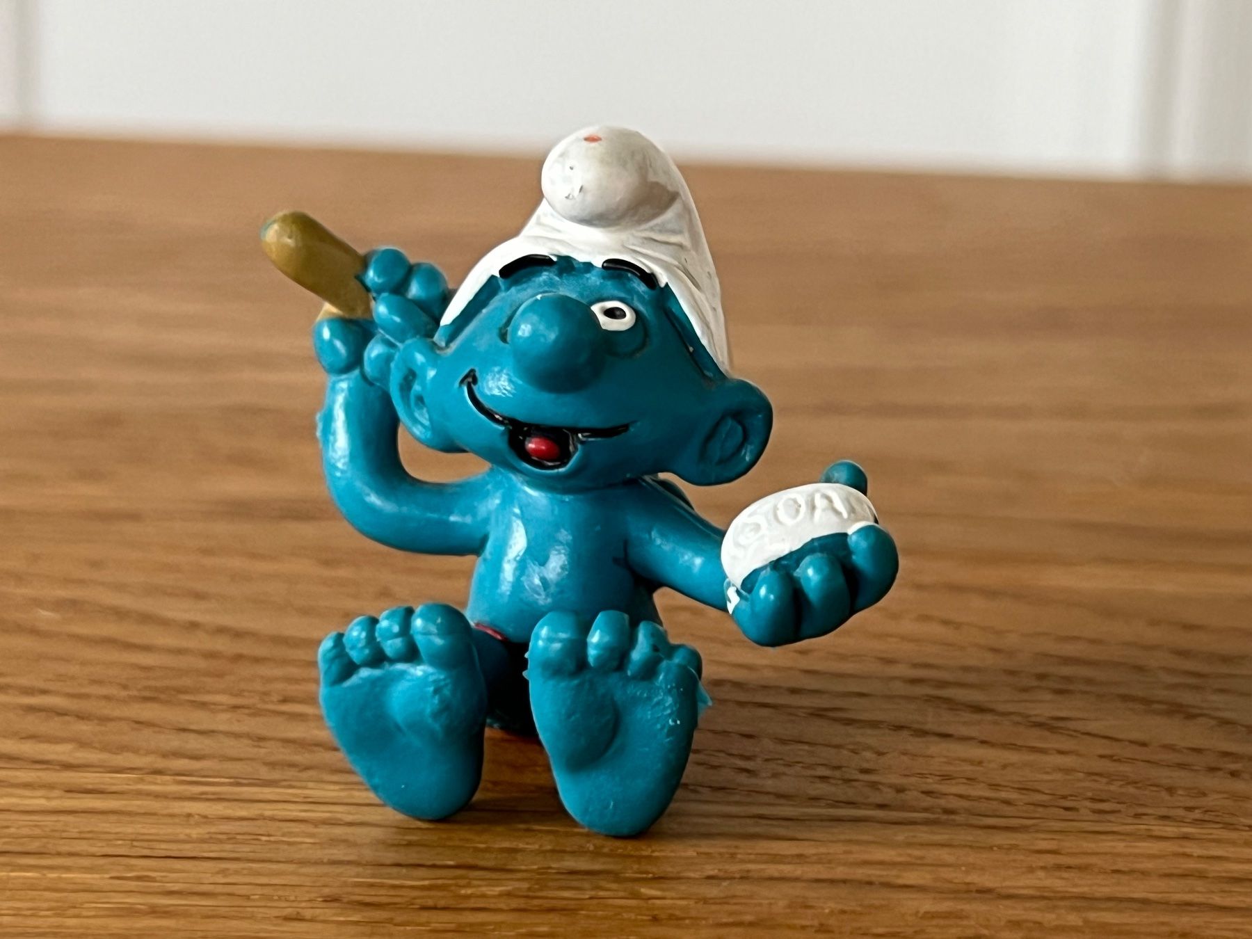 Statuette: Peyo Schlumpf Badewanne – Usato da Ennetbaden venduto da mapa05 1