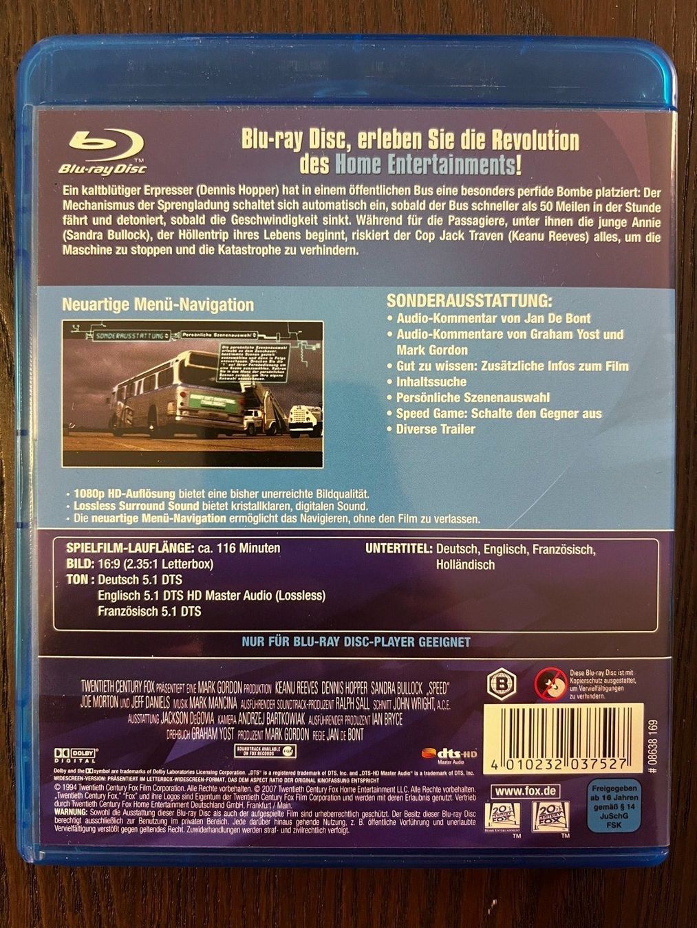 Tutti i DVDs: Speed – Usato da Zürich venduto da Blu-ray_ZH 1