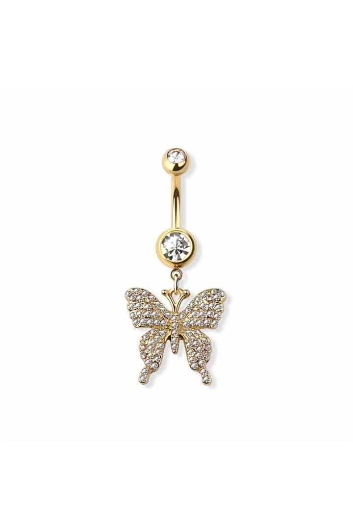 Gioielli per piercing: Bauchnabelpiercing mit Schmetterling – Nuovo e nell'imballaggio originale da Döttingen venduto da Orangeroad