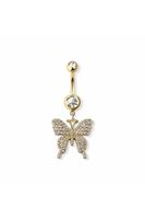 Bauchnabelpiercing mit Schmetterling