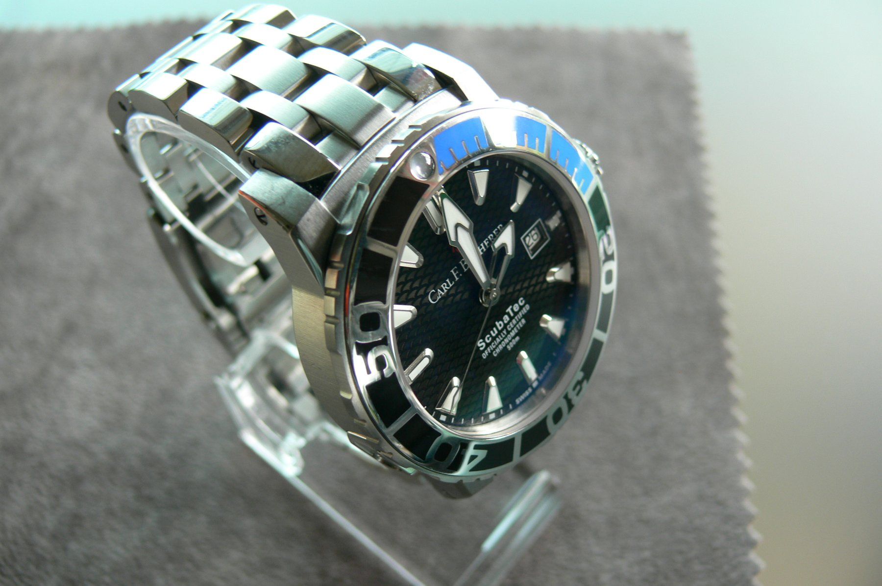 Bucherer Orologi: Carl F. Bucherer ScubaTec Patravi Automatic Diver full set – Usato da Remigen venduto da Kelias 1