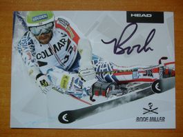 BODE MILLER  (USA) AUTOGRAMMKARTE TOP
