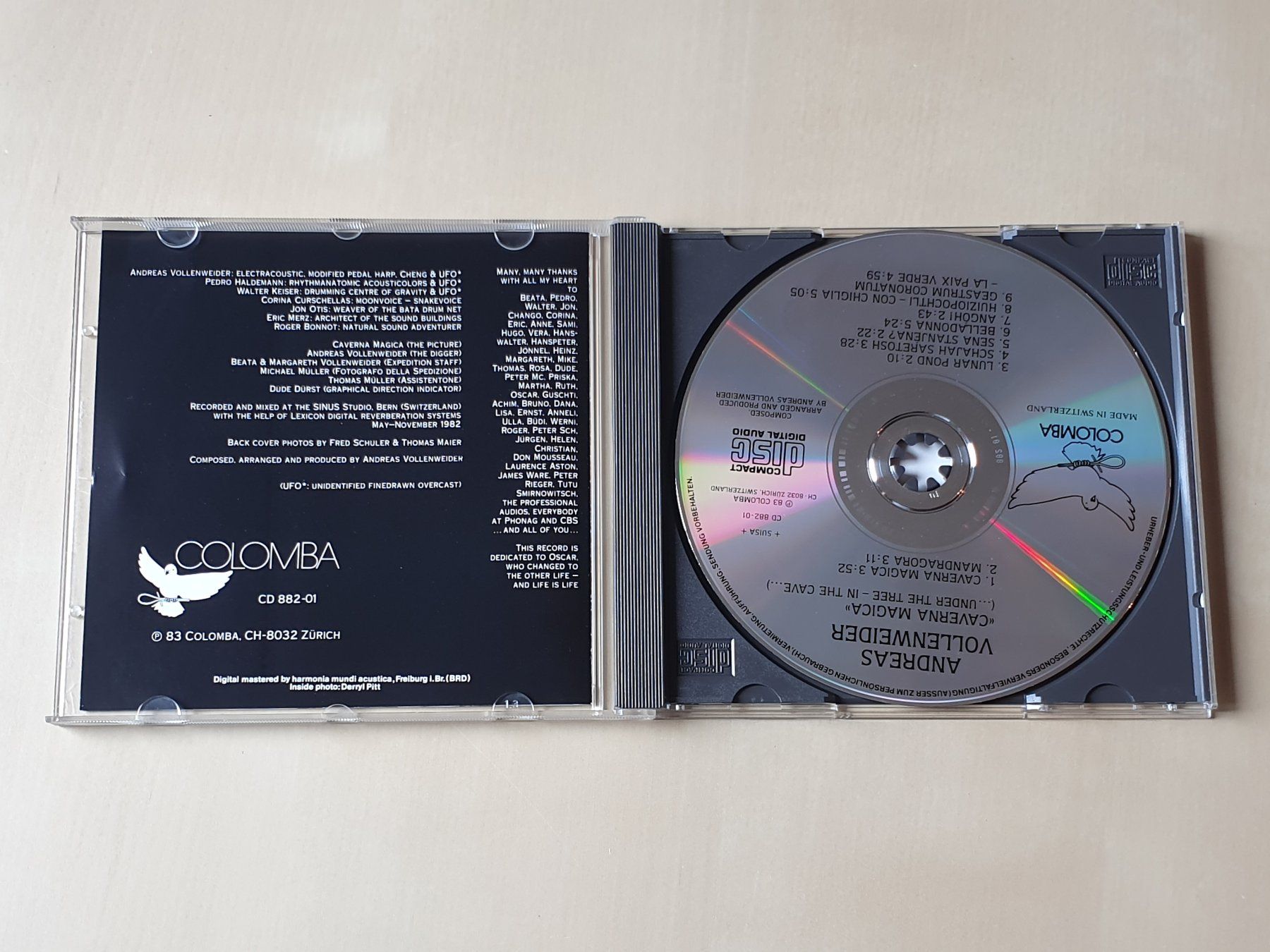 CDs: Andreas Vollenweider Caverna Magica – D'occasion à Stansstad par collectorsshop 2