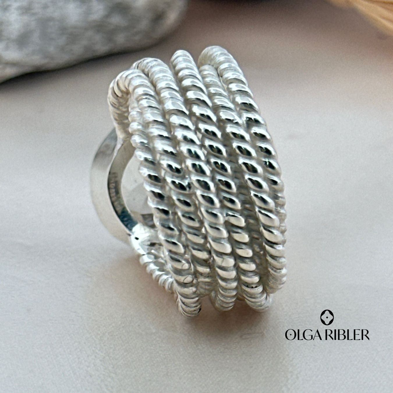 Olga Ribler Ringe: Spaghetti-Ring mit grünem Amethyste Gr 52 – Neu (gemäss Beschreibung) aus Luzern von byolgaribleroutlet 3