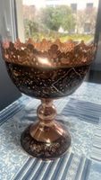 Coupe décorative en cuivre et motifs floraux d’Iran