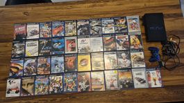 PlayStation 2 Konsole inkl. 40 Spielen und Zubehör