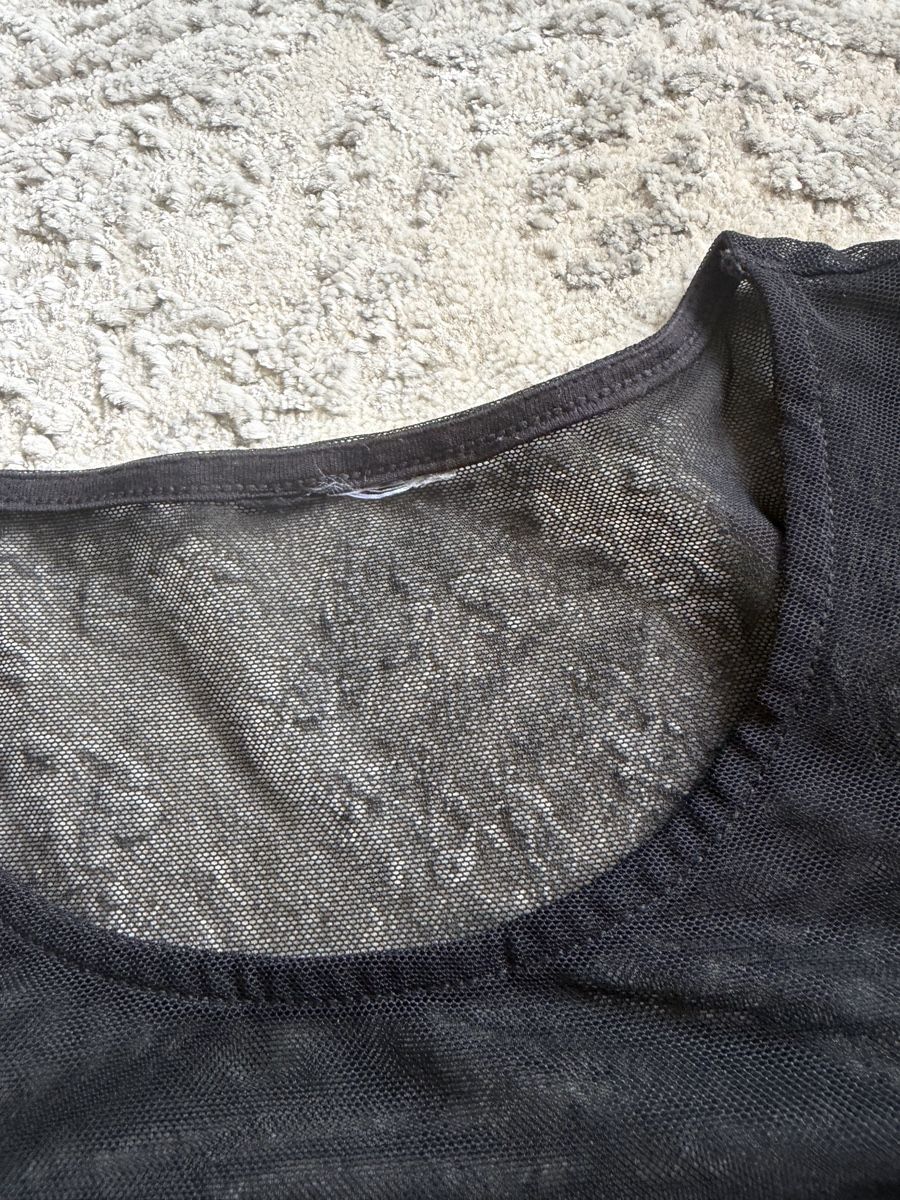 H&M Tops: Schwarzes Crop Top mit Netzstoff – Neu (gemäss Beschreibung) aus Zurich von kat_dcy5 1