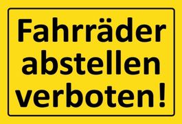 Blechschild-FAHRRÄDER ABSTELLEN VERBOTEN